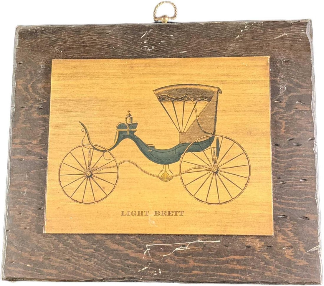 Vintage Wooden "Light Brett" Wood Sign: Vintage Wooden "Light Brett" Wood Sign. The maker and date of creation are unknown. The sign is approx 14" x 1 "x 13" and it weighs 2.87lbs. The wood sign is in a good, vintage condition with some wea