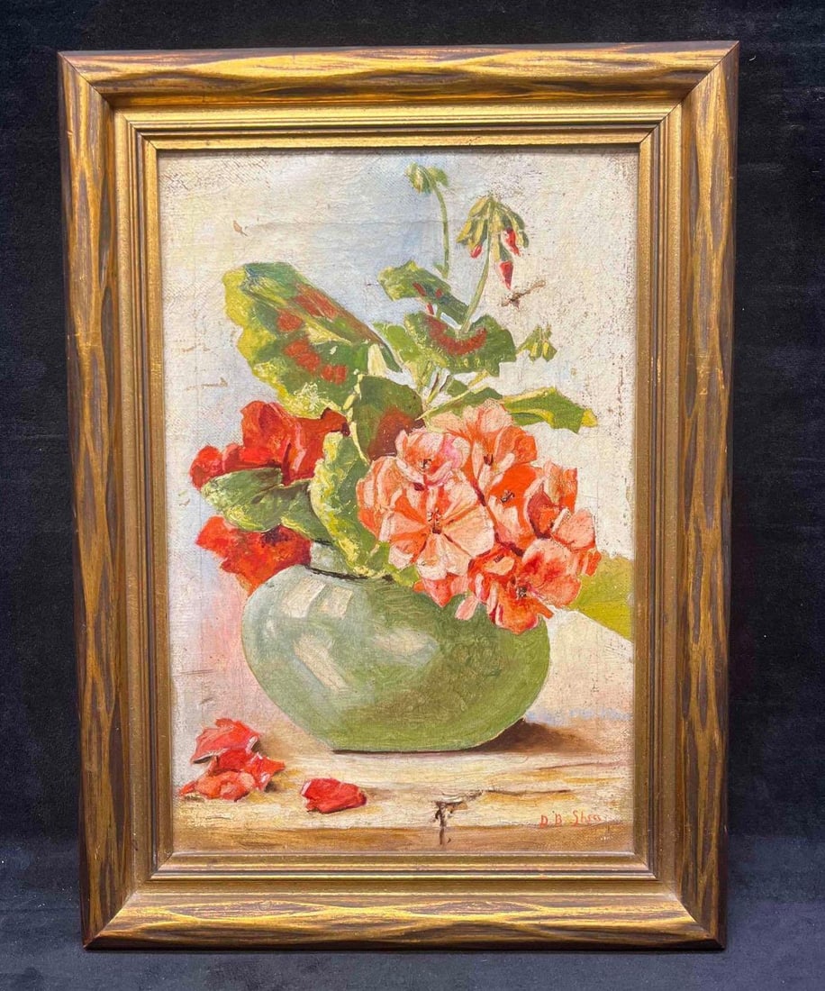 Framed Original Oil On Canvas By D.B. Shea: This lot contains a Framed Original Oil On Canvas By D.B. Shea. The frame is approx 10 3/4" x 3/4" x 14 1/2" while the canvas is approx 12 1/4" x 8 1/4". Total weight is approx 1.4lbs. Overall the art