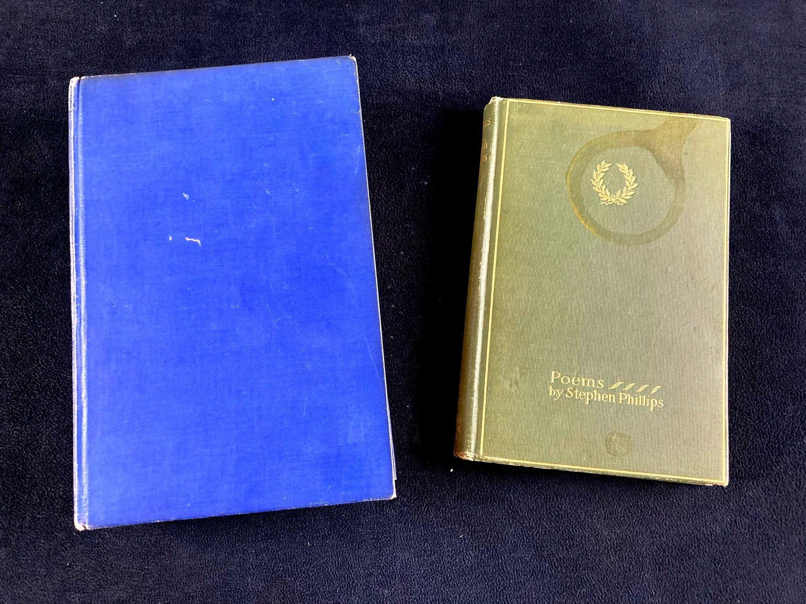 (2) Antique Books The Miracle of the Bells and Poems: This lot includes: (1) Poems by Stephen Phillips (1) The Miracle of the Bells by Russell Janney Condition is used and see pho