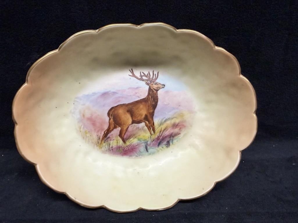 Antique Locke & Co Worcester Stag Dish Stinton (1 of 4)