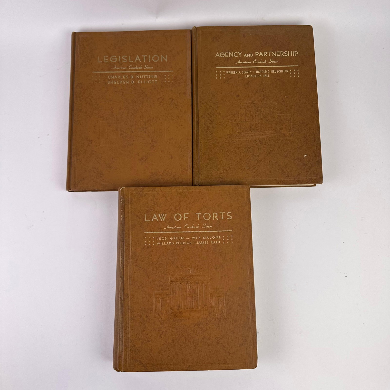 Three Collectible Law Books American Casebook Series Legislation Agency and Partnership Law of Torts (1 of 6)