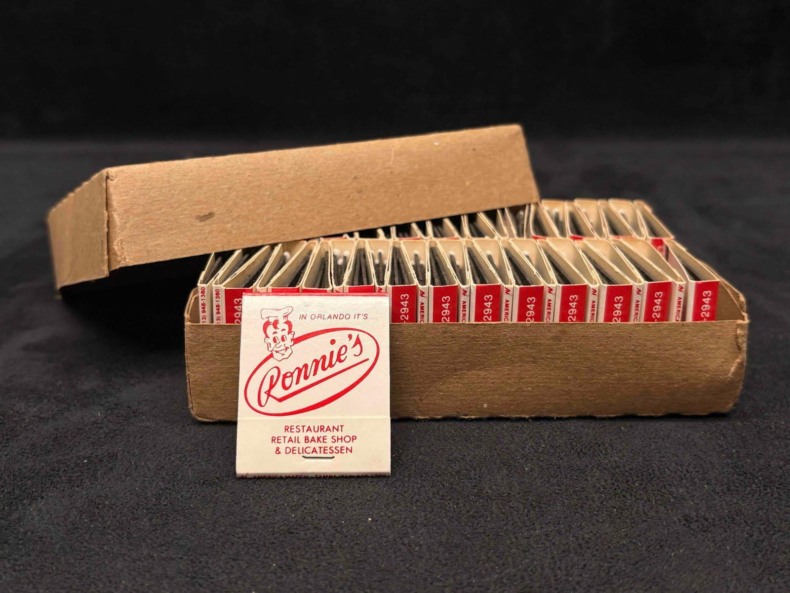 1950s Orlando Landmark Ronnie's Matchbook Box Set (1 of 3)