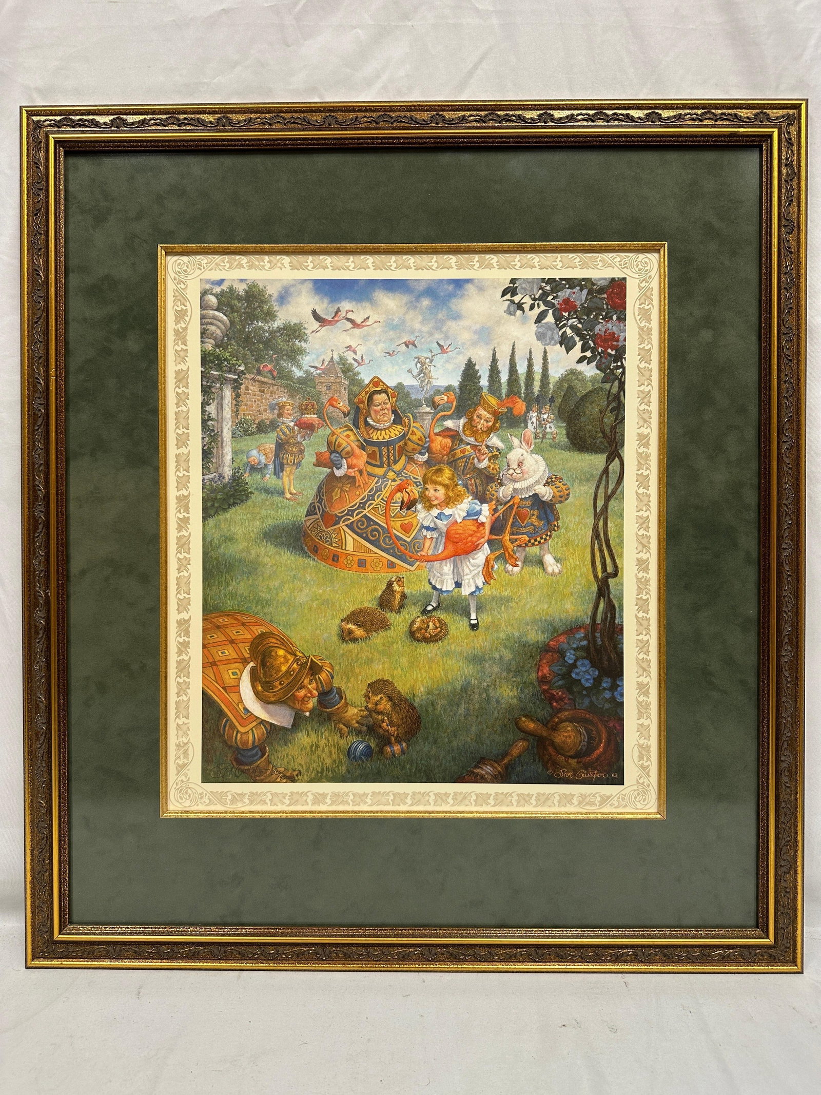Scott Gustafson The Queen's Croquet Ground Signed Numbered Limited Print Framed (1 of 5)