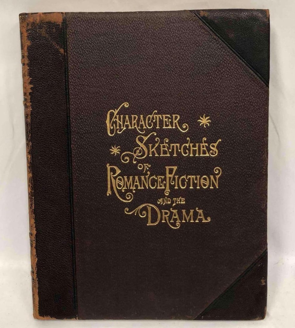 Character Sketches Of Romance Fiction And The Drama Volume VIII By Rev. E Cobham Brewer: This lot contains a "Character Sketches Of Romance Fiction And The Drama" Volume VIII by Rev. E Cobham Brewer. The book is approx 12" x 9 1/4" and weighs about 3.5lbs. Overall the book is in good used