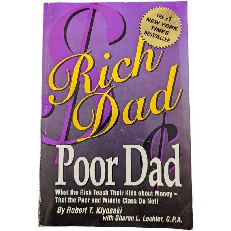 Rich Dad Poor Dad Paperback: Rich Dad Poor Dad by Robert T, Kiyosaki and Sharon L Lechter. This paperback was published by Business Plus (New York) in 2000. The book is approx 6" x 3/4" x 9" and it weighs 0.60lb. The book has som