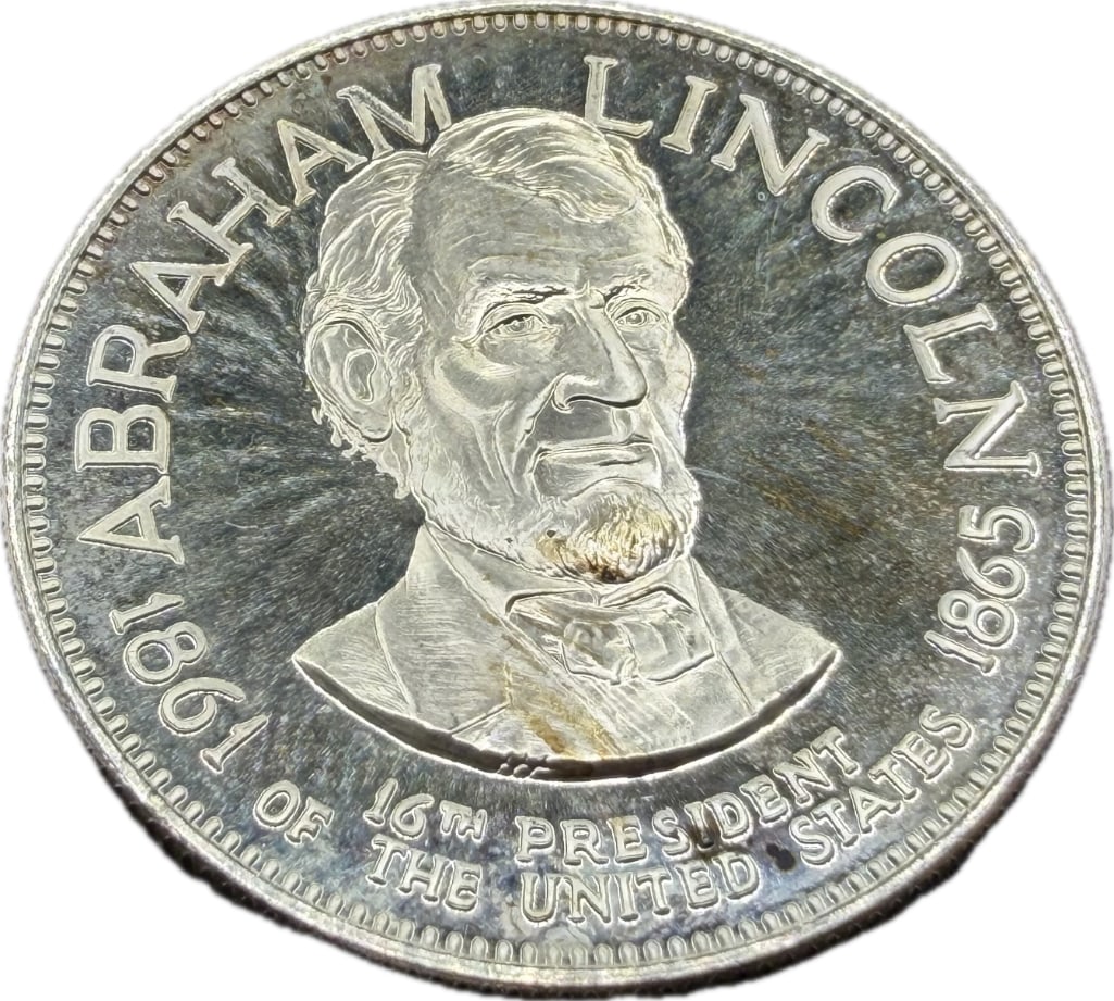 Abraham Lincoln Sterling Silver Presidential Coin: These coins have been tested and researched to the best of our ability prior to listing. Please view photos, as they are a part of the condition. DETAILS: Metal - .925 Sterling Silver Tested - Yes Siz