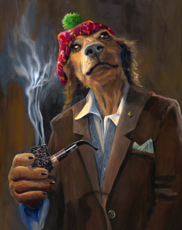S&N Ivan Clarke "Sir Peppersford" Medium Giclée: S&N Ivan Clarke "Sir Peppersford" Medium Giclée Signed and numbered giclee on canvas print of Sir Peppersford by Ivan Clarke. Comes in the original tube with the COA. This medium (30 