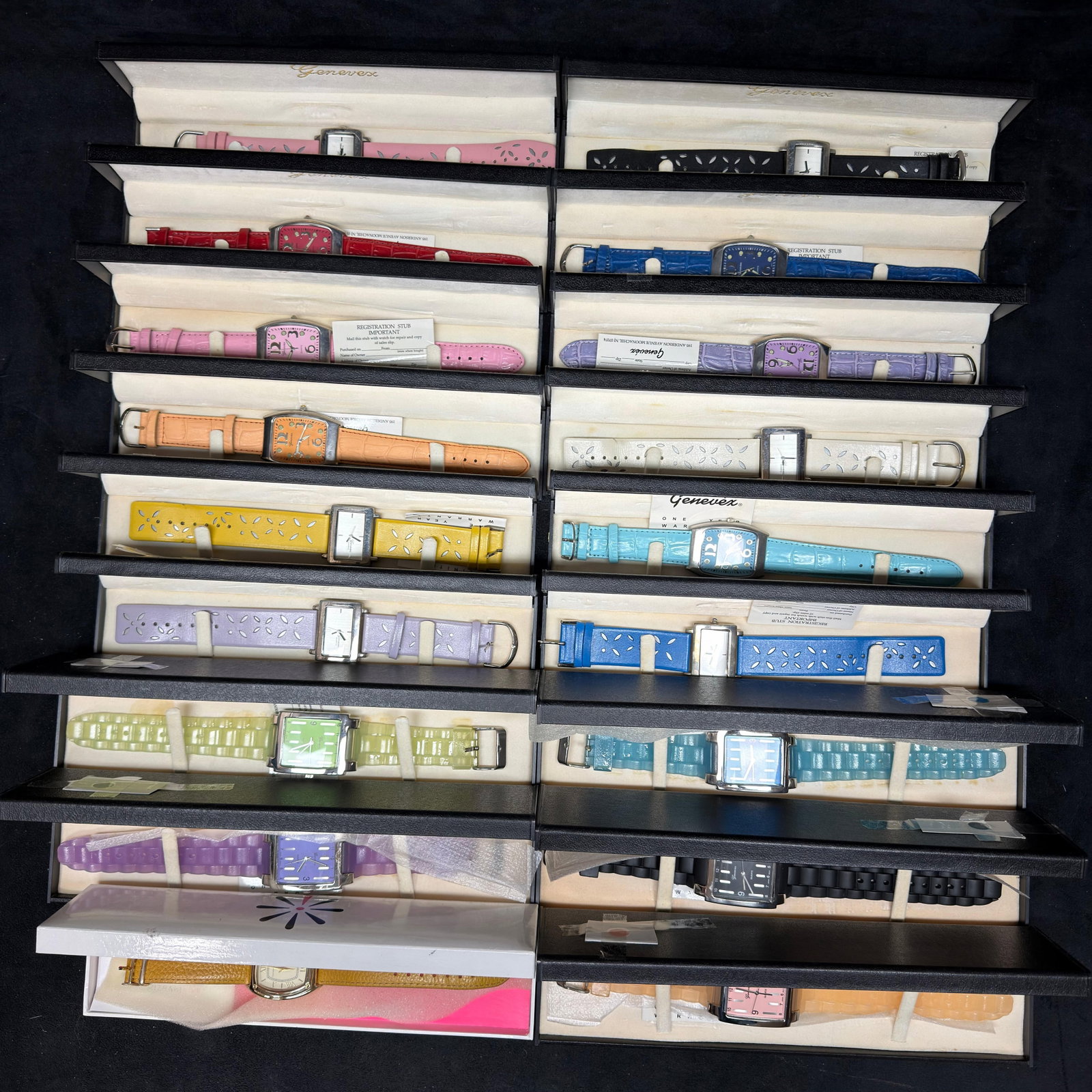 Genevex Colorful Fashion Wristwatch Collection 18 Pieces (1 of 8)