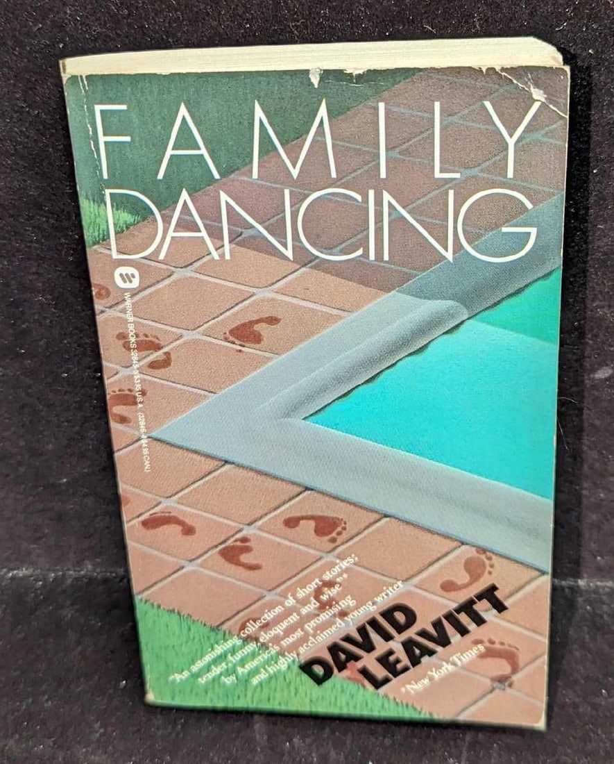 Signed David Leavitt Family Dancing Paperback Book: Signed David Leavitt Family Dancing Paperback Book. This was published by Warner Books in 1985. The paperback book is approx 4 1/8" x 1/2" x 6 3/4" and it weighs 0.26lb. There is some shel
