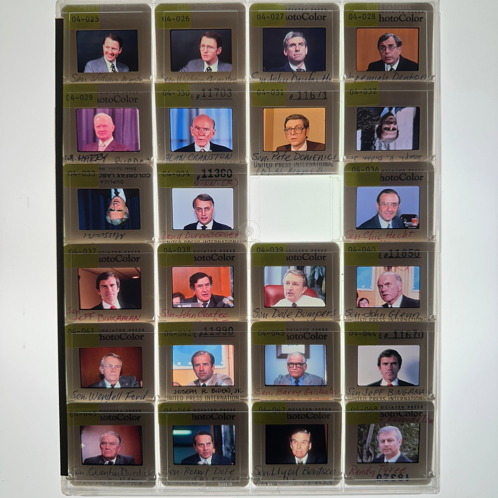 Political Press Photo Slide Transparency Collection Joe Biden Barry Goldwater Robert Dole (1 of 4)