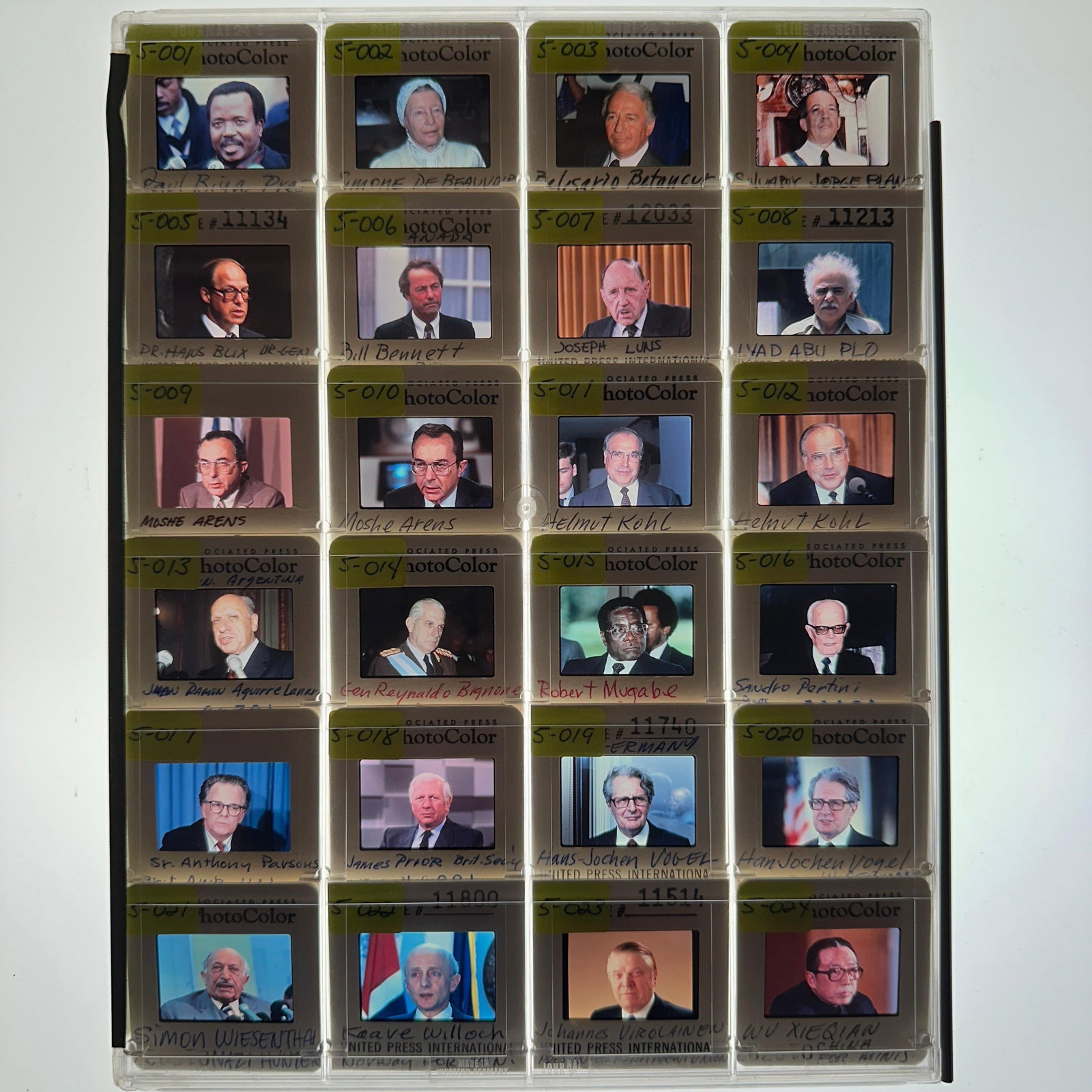 Collection of International Political Leader Press Photo Slides 24 (1 of 7)