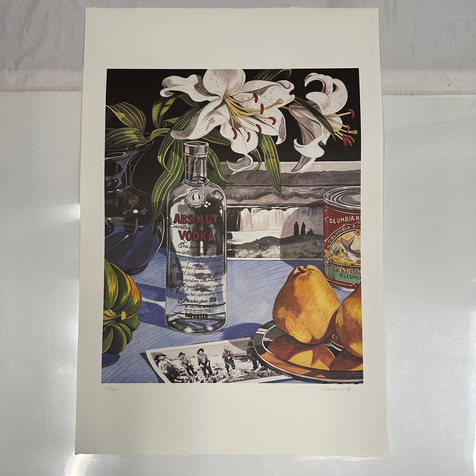 Signed and Numbered Absolut Vodka Statehood Oregon Sherrie Wolf Print 37/400 (1 of 6)