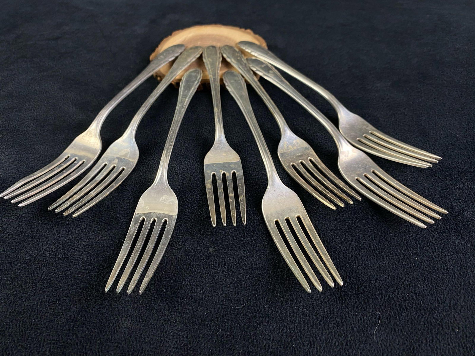 Vintage 1940's Gorham Sterling Silver " Lyric " Forks (1 of 11)