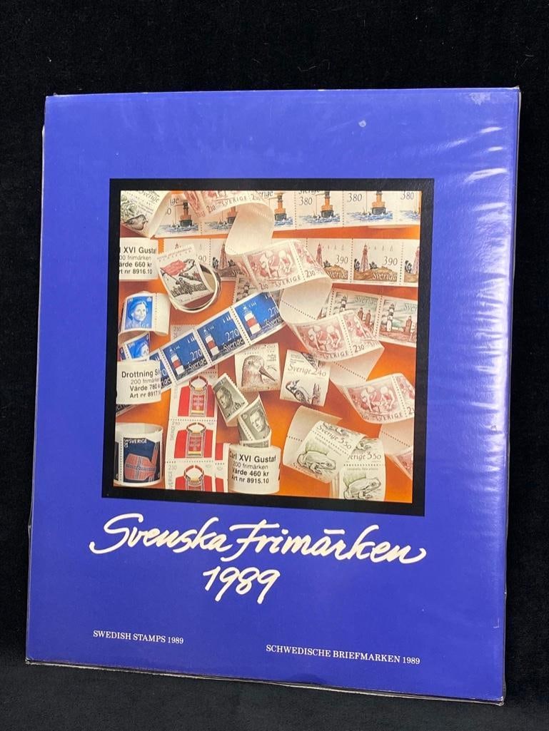 1989 Swedish Stamps Year Set: 1989 Swedish Stamps Year Set Stamp book from the Swedish postal service, with the special edition stamps from the year 1989. All stamps are mint, never hinged, and the book is still in the original pl