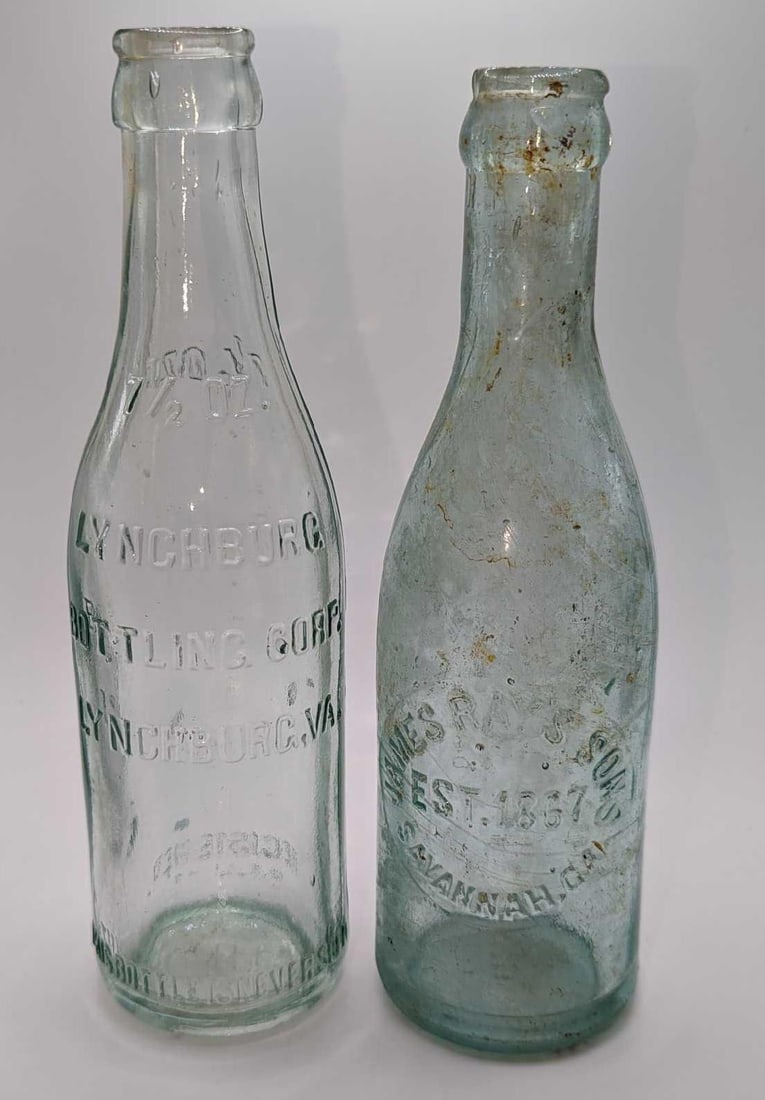 Vintage Lynchburg Bottling and Jame Rays Sons Bottles (1 of 8)