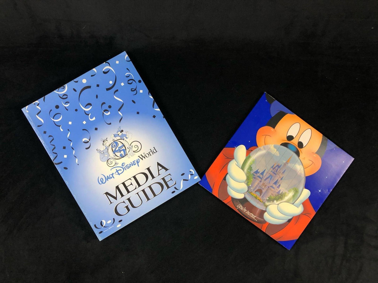 Walt Disney World 25th Anniversary Press Book Media Guide 1996 Invitation Itinerary B (1 of 10)