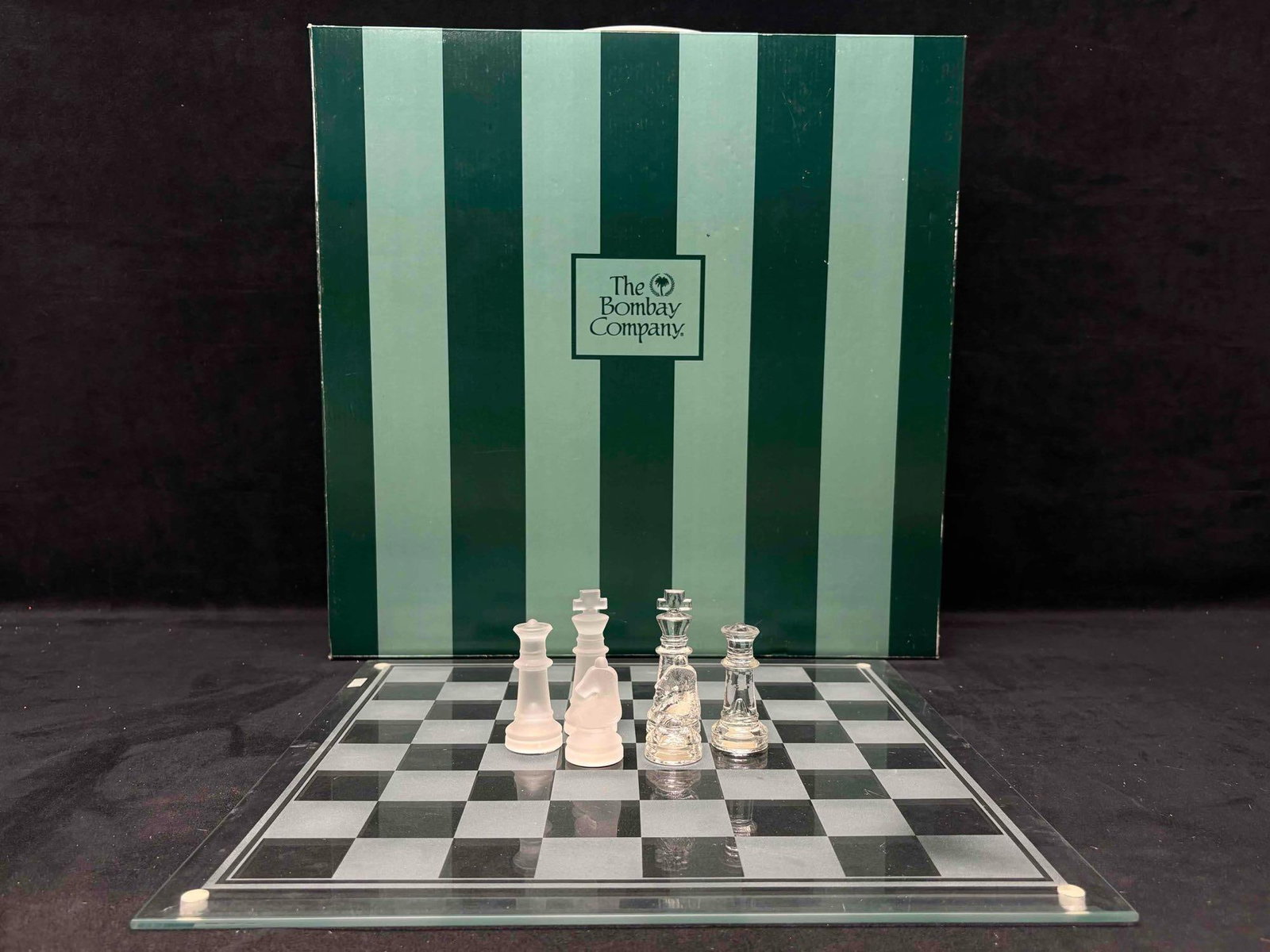 The Bombay Company Glass Chess Set - 2020729 (1 of 9)