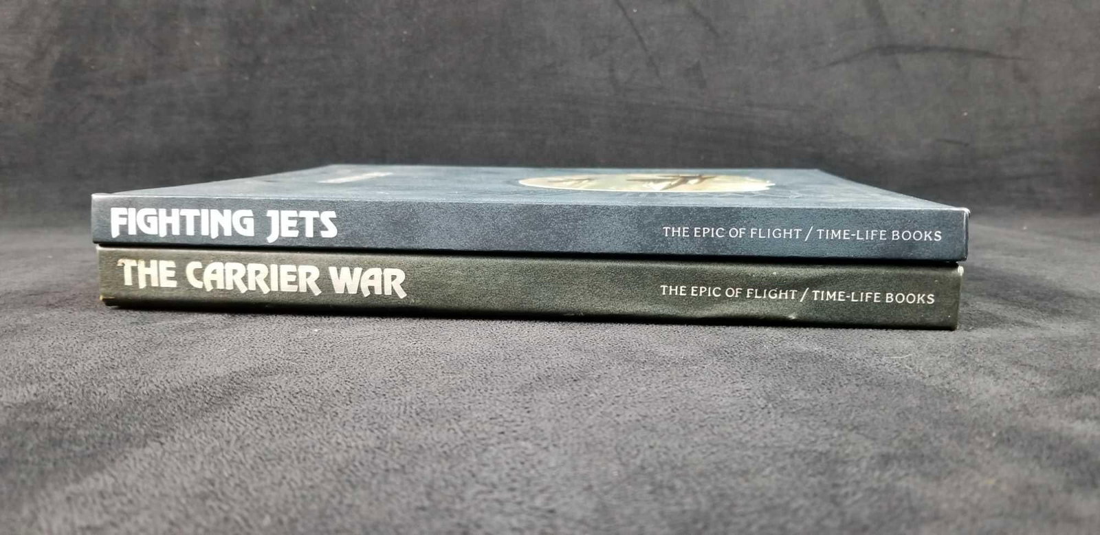 Carrier War Fighting Jets Time Life Books: This hard cover book lot contains: 1- The Carrier War, by Clark G. Reynolds, 1982, Published by Time Life Books Chicago, Illinois, ISBN 0-8094-3304-4: Spine is loose, there is some page separation in 