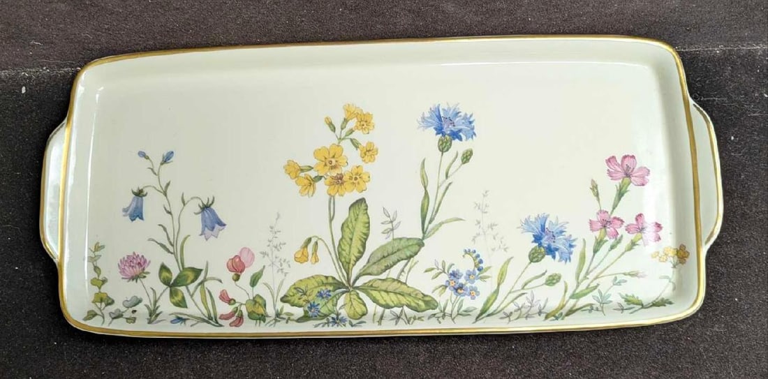 Vintage K&A Krautheim Selb Bavaria Wiesengrund Serving Dish With Handles (1 of 5)