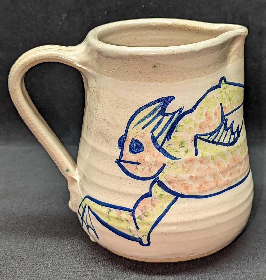 Handmade Pottery Sea Creature Pitcher (1 of 6)