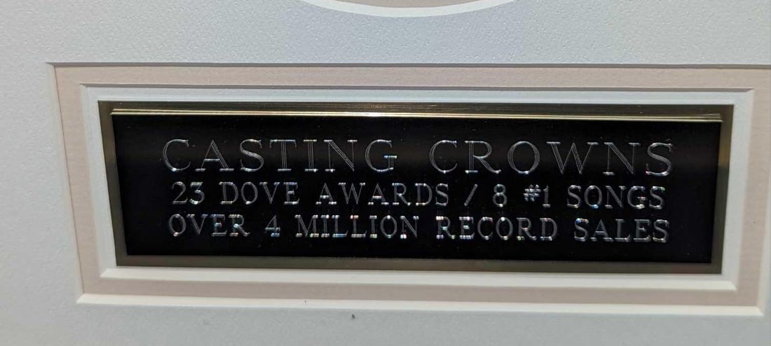 Autographed Casting Crowns Framed CD Cover - 6