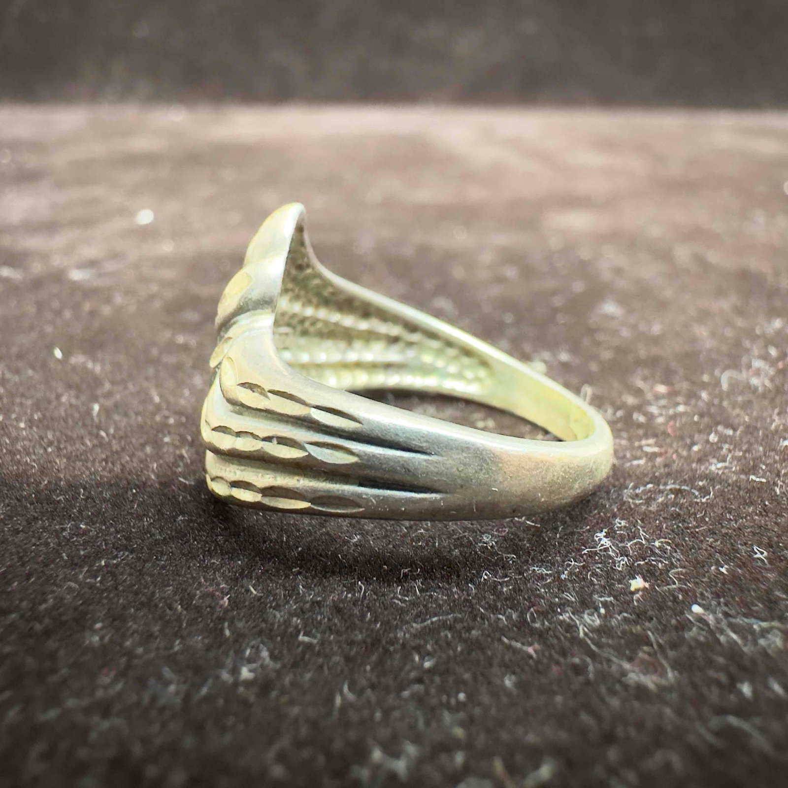 Triple Sinuous Overlapping Bands Sterling Silver Ring - 2