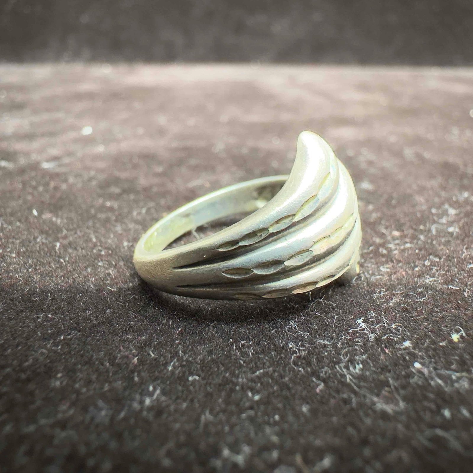 Triple Sinuous Overlapping Bands Sterling Silver Ring - 3