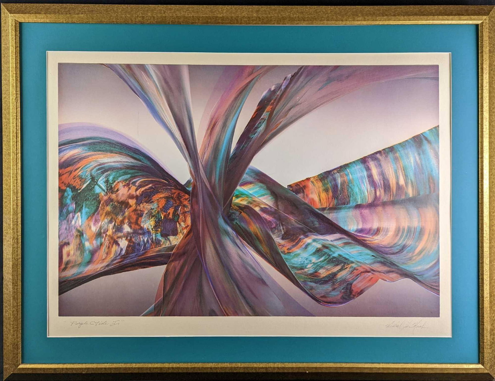 Framed Purple Tide I Print By Michael John March