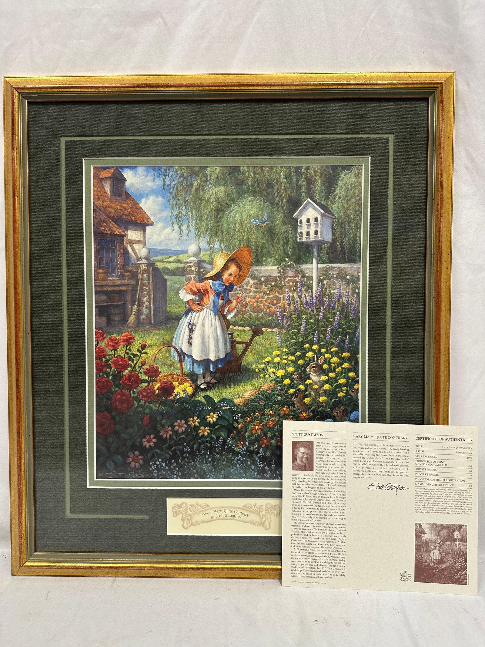 Scott Gustafson Mary Mary Quite Contrary Signed and Numbered Art Print (1 of 8)