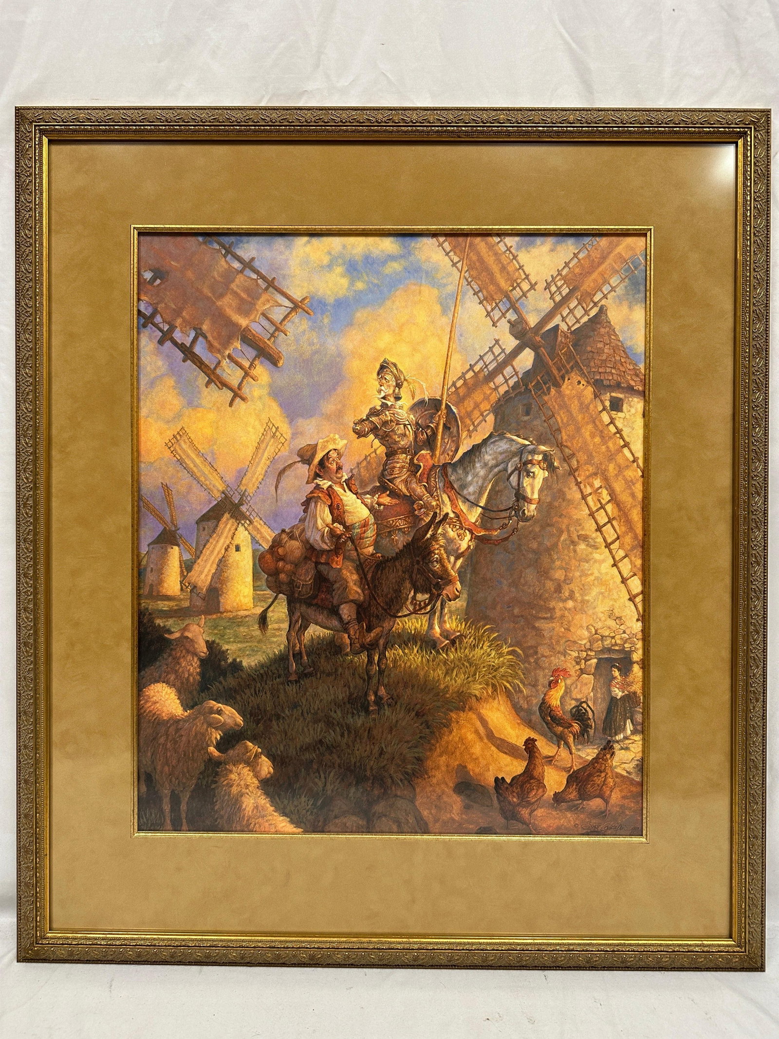 Don Quixote Signed and Numbered Scott Gustafson Print Framed Artwork (1 of 7)