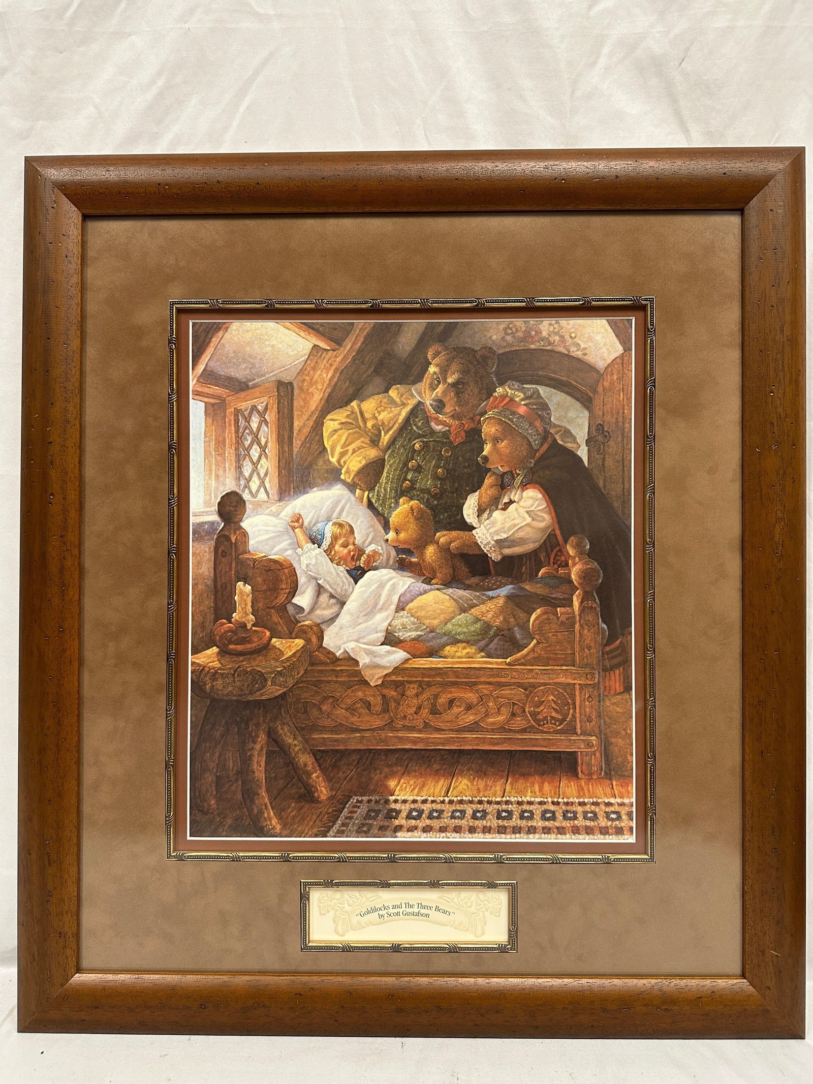 Scott Gustafson Goldilocks and the Three Bears Signed and Numbered Framed Print (1 of 6)