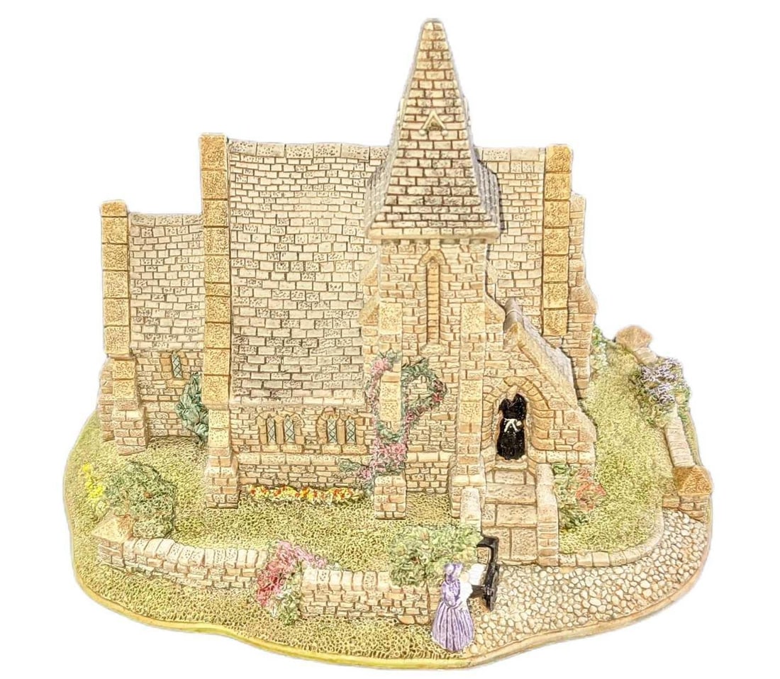 Lilliput Lane St John The Baptist Church in Box: Lilliput Lane St John The Baptist in Box. Was released in 1995. Made of ceramic and is approx 5" x 4" x 4 1/2". Comes in a Lilliput box (stamp says All Saints Watermillock) that is approx