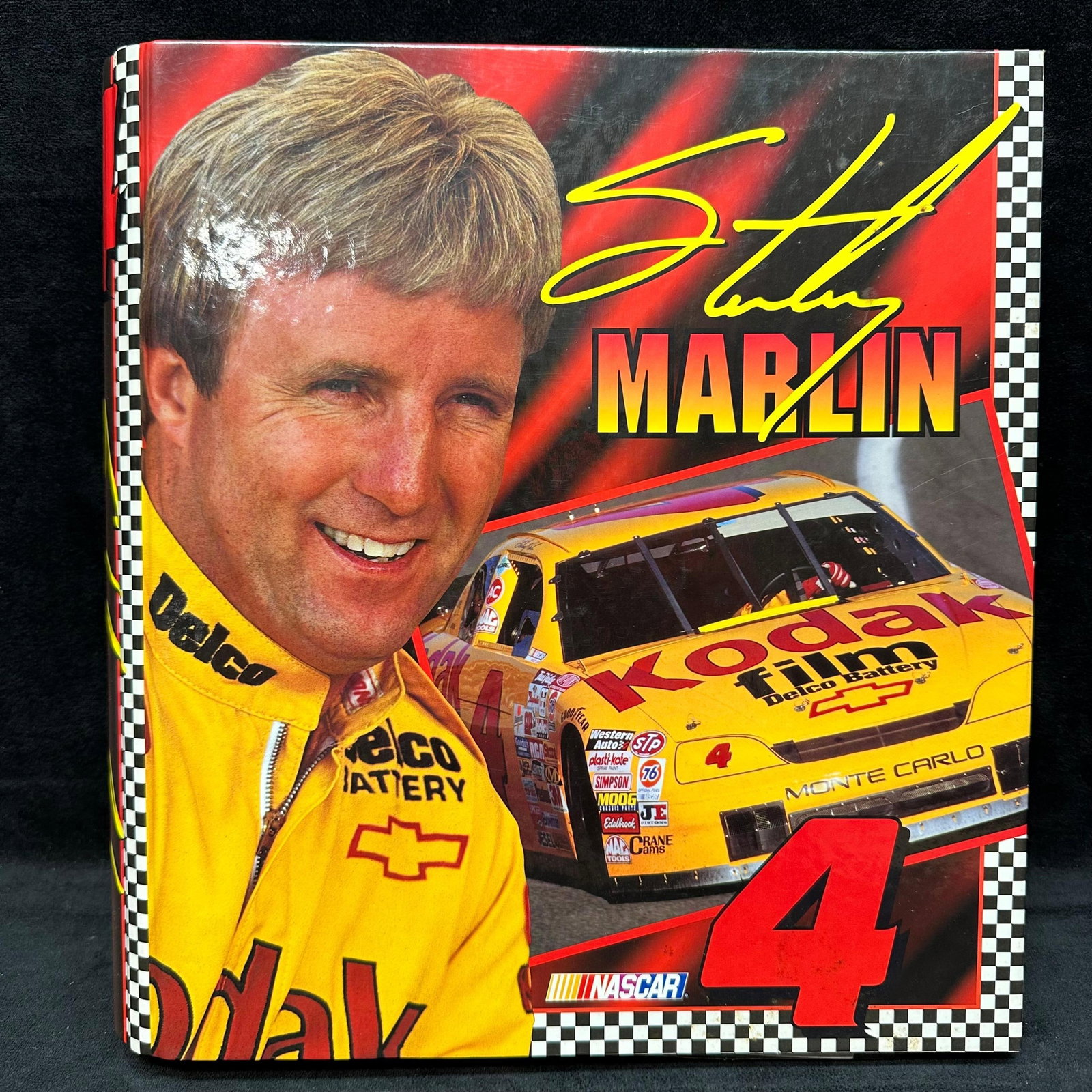 NASCAR Sports Trading Card Binder Sterling Marlin Lot Bobby Hamilton and Drivers 240: Large NASCAR trading card collection housed in a Sterling Marlin binder, primarily Maxx ’92, Press Pass, Traks, and Action Packed series. Includes multiple pages of cards featuring Bobby Hamilto