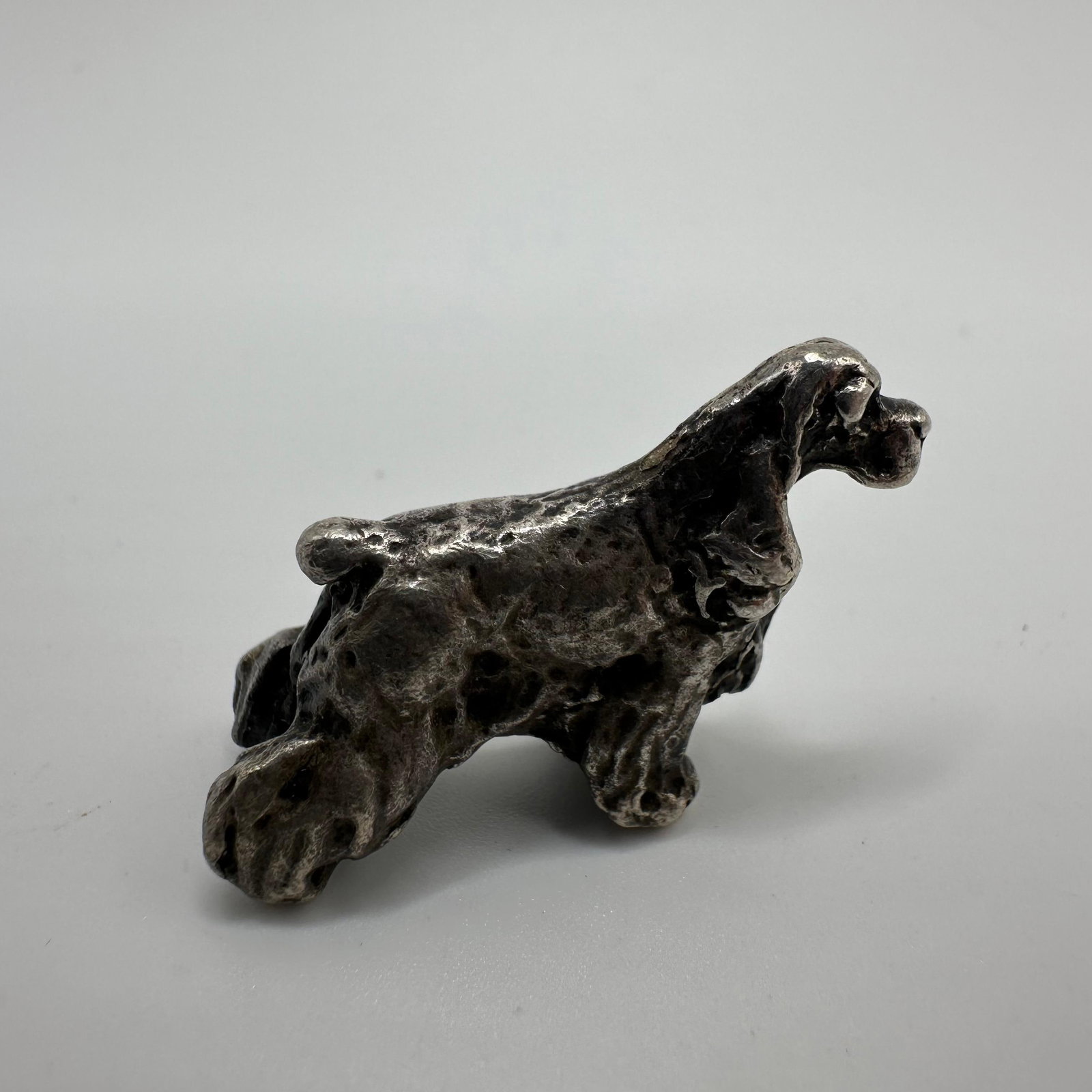 Cocker Spaniel Dog Silver Charm Mini Figure X88