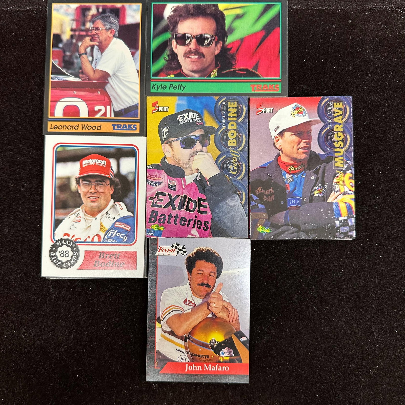 NASCAR Racing Trading Card Lot Traks Finish Line Maxx Race Cards 120 Pc