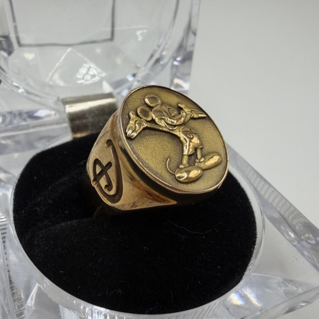 Disney 10k Gold Cast 20 Year Service Award Ring