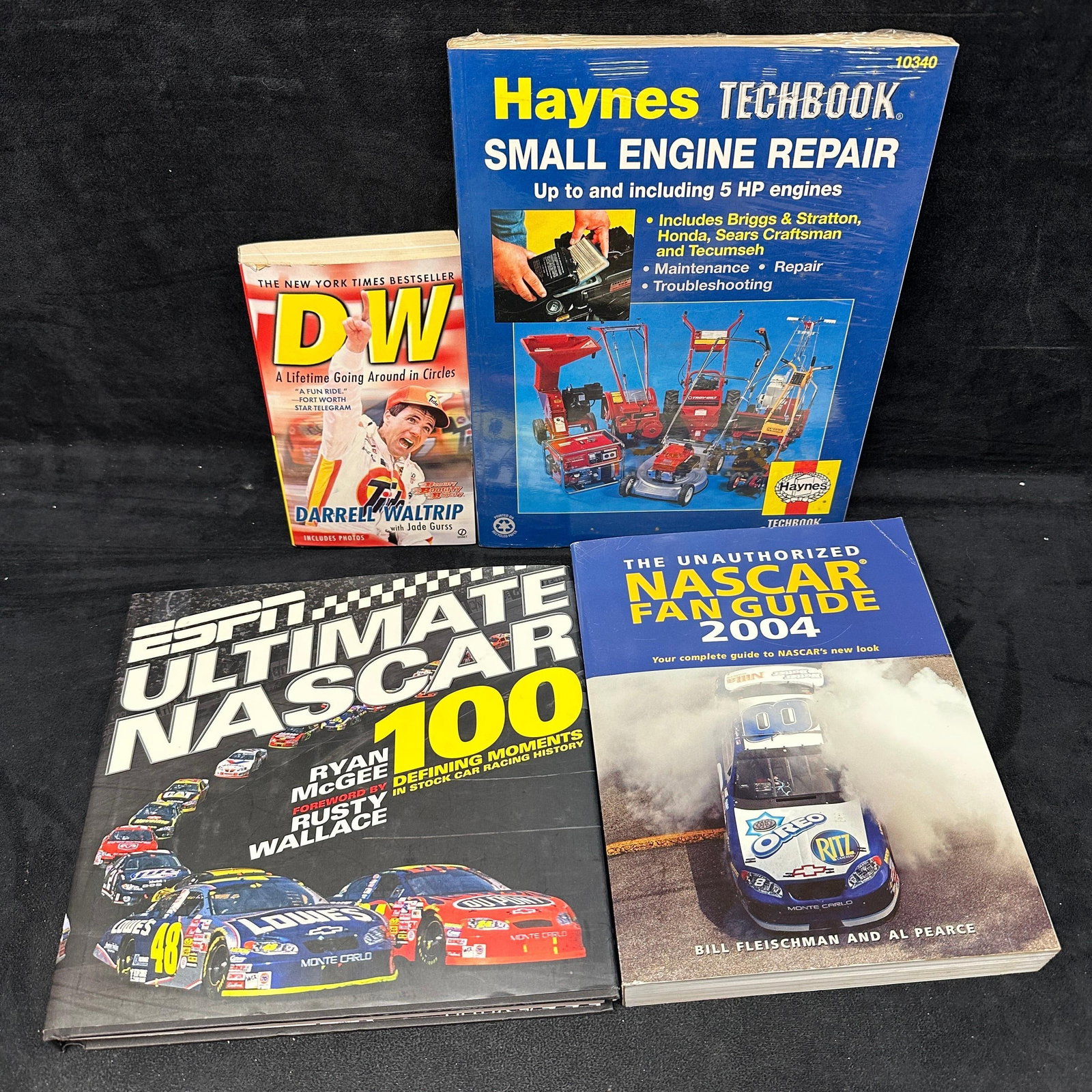 NASCAR Books and Small Engine Repair Manual Lot ESPN Ultimate NASCAR Hardcover (1 of 4)