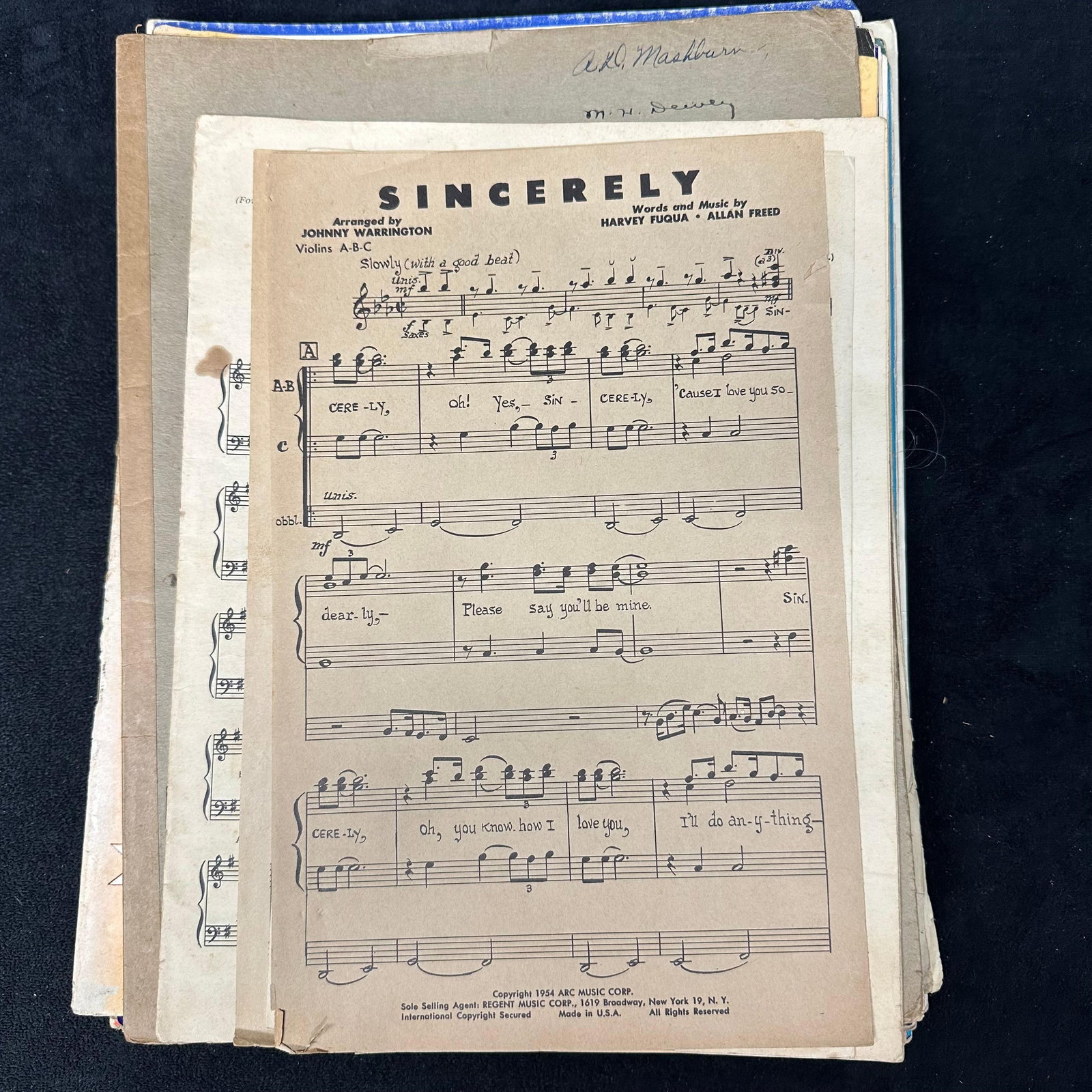 Vintage Sheet Music Collection Mid 20th Century (1 of 7)