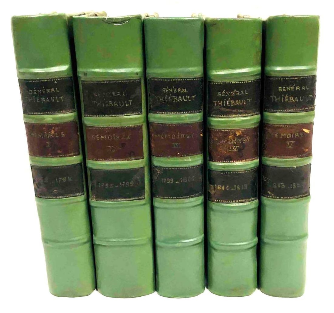 Général Thiebault Mémoires Vol.I-V. 1768-1820 Published in 1908