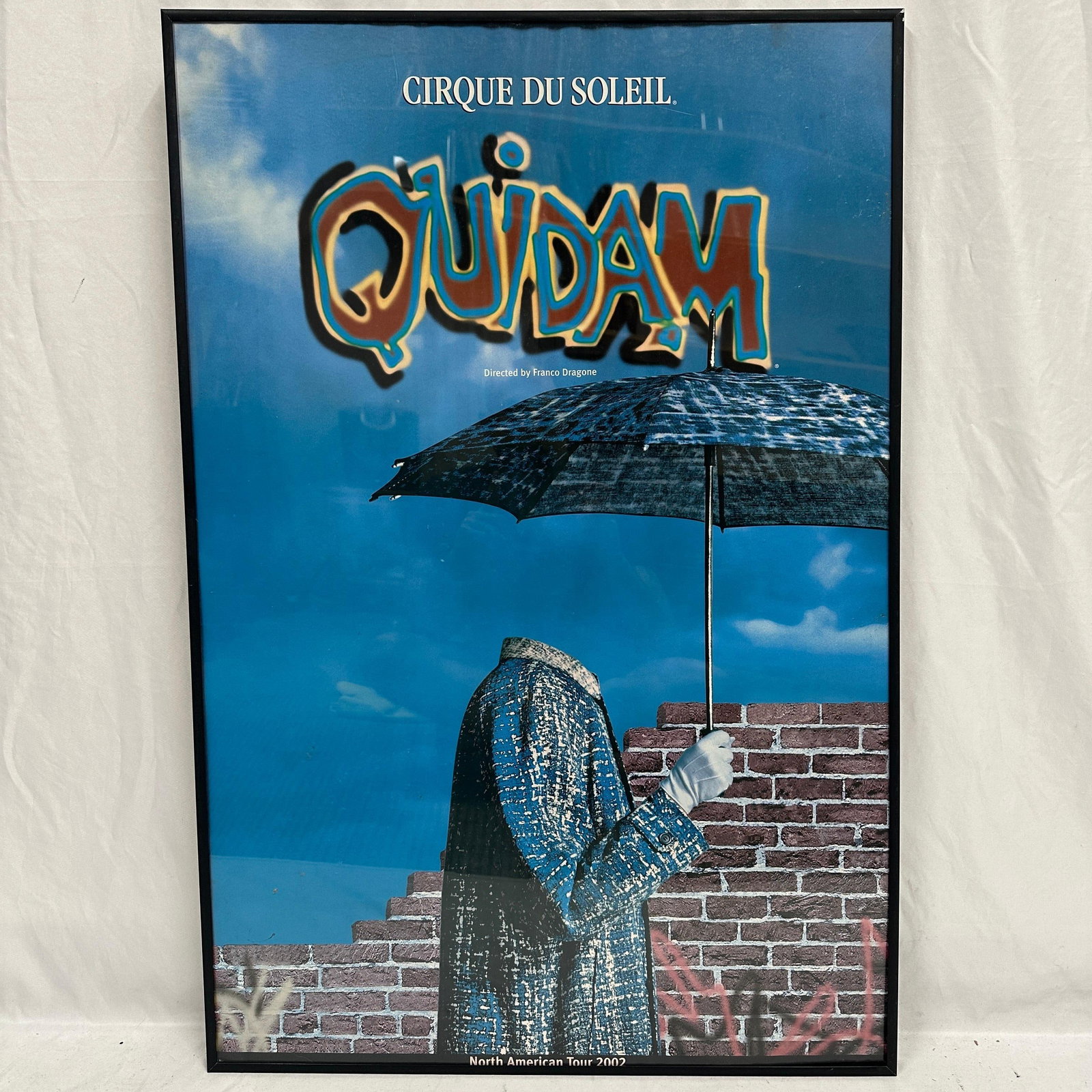 Framed Cirque Du Soleil Quidam North American Tour Poster
