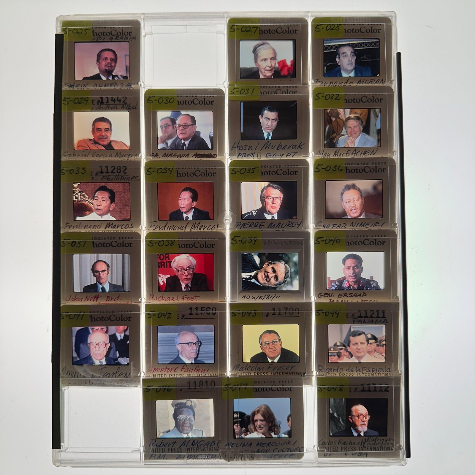 Collection of World Leaders and Political Figure Press Photo Slides 22 (1 of 7)
