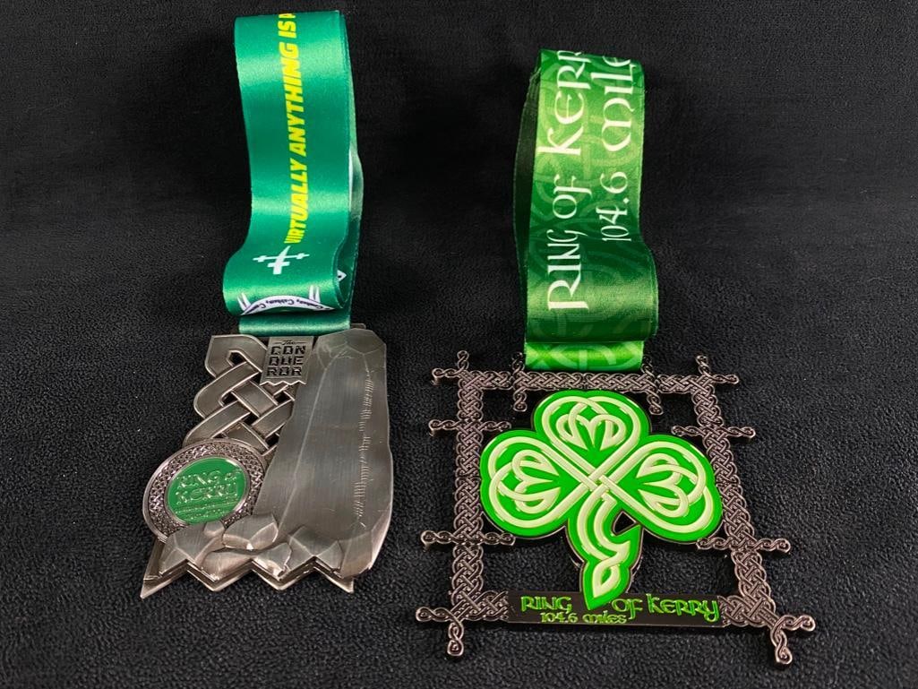 Pair of Ring of Kerry Virtual Race Medals JB (1 of 5)