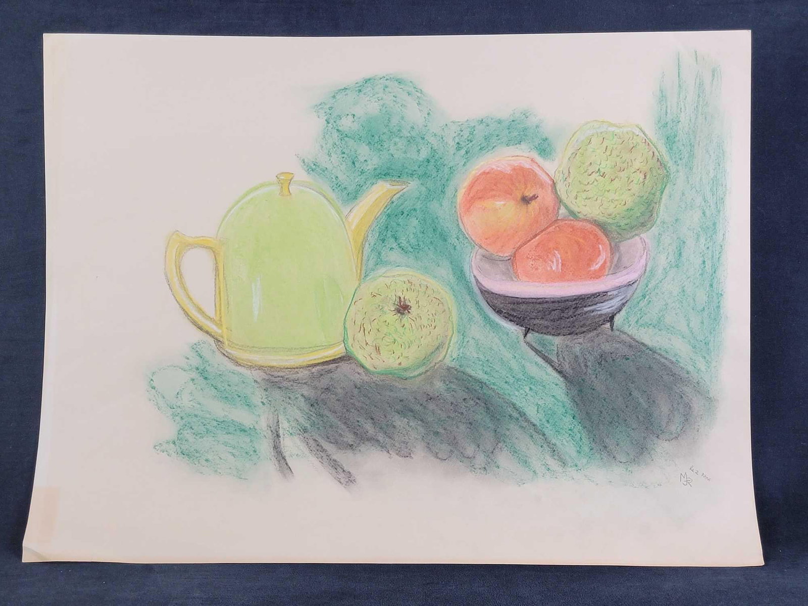 Large Original Still Life: Large Original Still Life signed by artist in lower right hand corner. Signature is in pencil. In good vintage condition. Approx. measures 18" x 24"