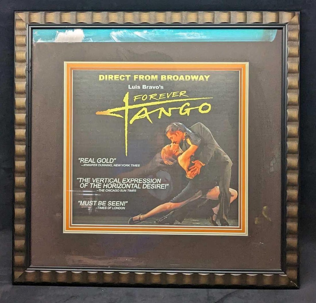 Framed Luis Bravo's Forever Tango Broadway Poster - 2