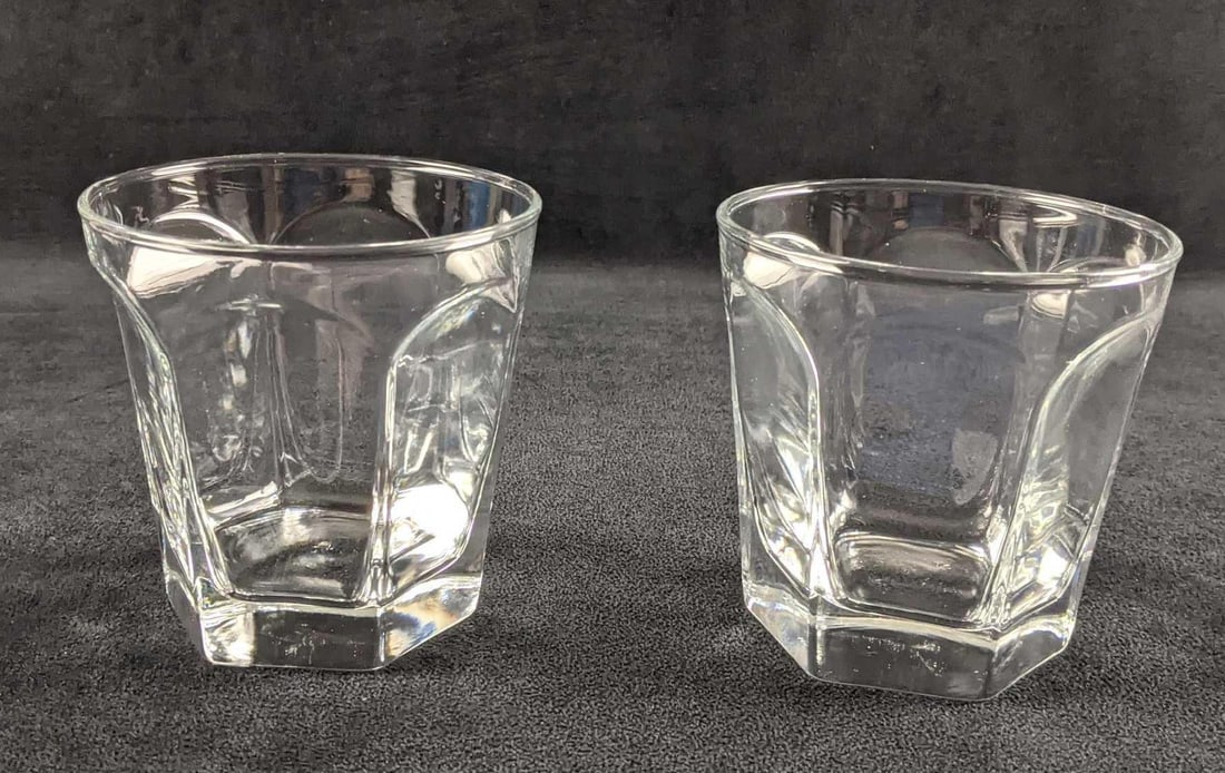 Two Vintage Single Rocks Drinking Glasses - 4