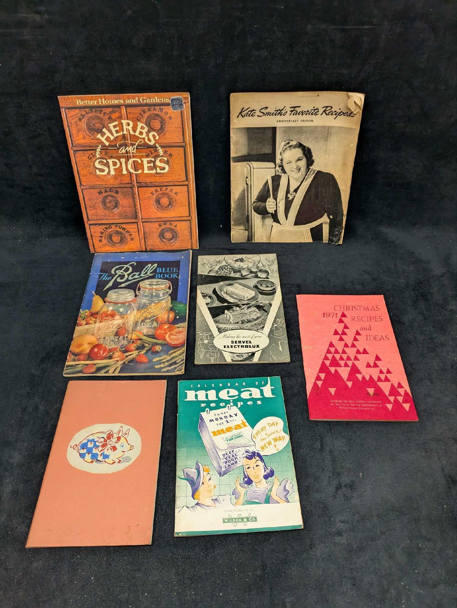 7 Vintage Cook Promotional Booklets: 7 Vintage Cook Promotional Booklets. Here is a lot of vintage cook booklets.Many were given out as promotional booklets with magazines or as gifts from companies. One was handmade and typed (Women's