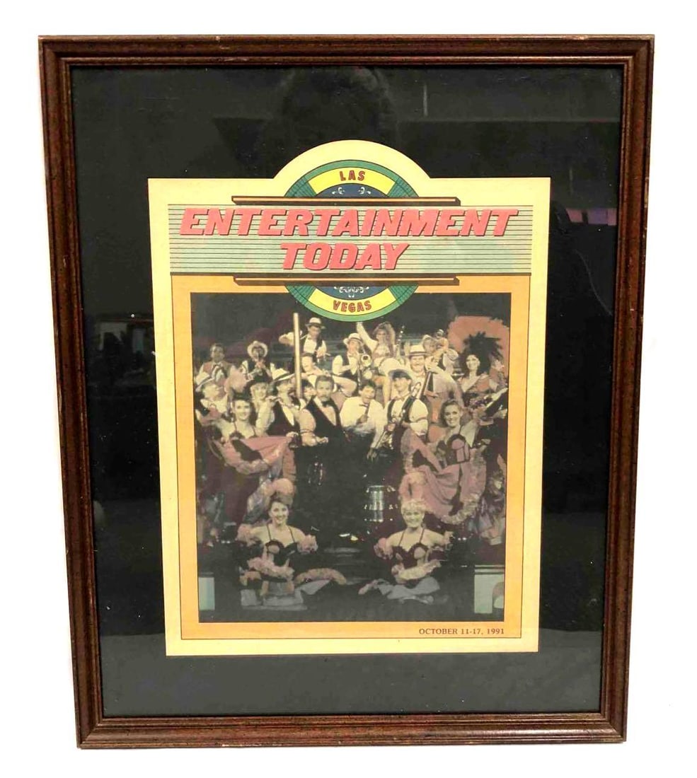 Framed Entertainment Today Photograph Of Mickey Finn Show Cast Las Vegas October 1991
