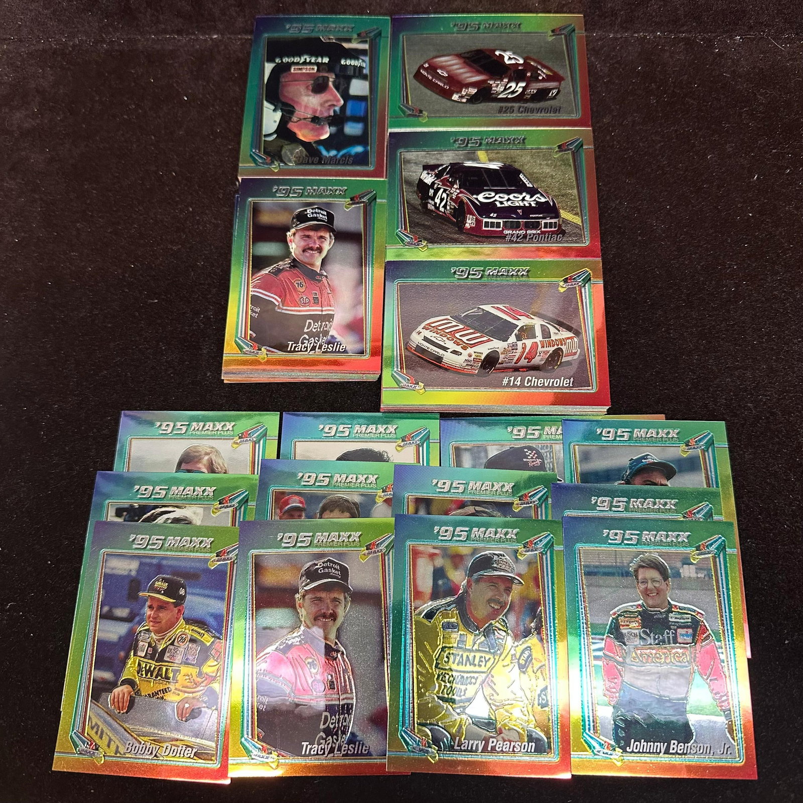 1995 Maxx Premier Plus NASCAR Racing Card Lot Drivers and Cars Foil Parallels (1 of 7)