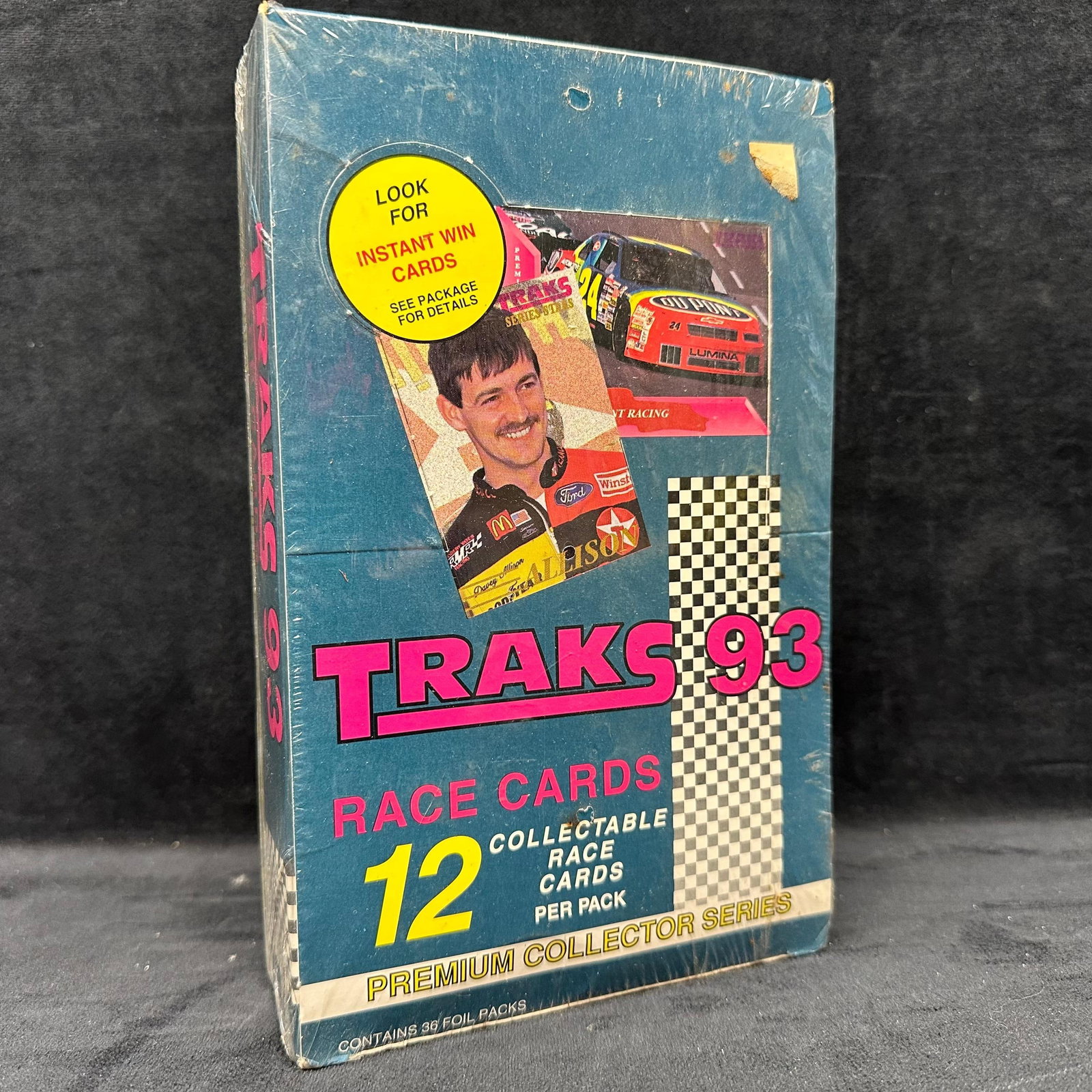 Traks 93 Racing Cards Sealed Wax Box 36 Packs NASCAR Sealed
