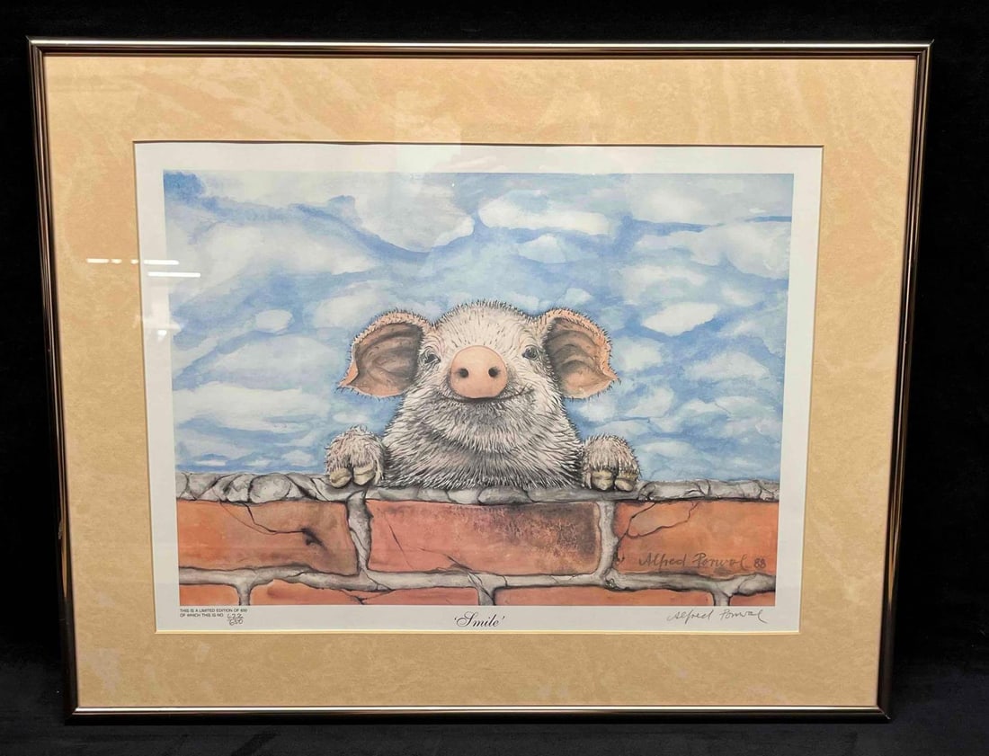 Signed Limited Edition Print "Smile" By Alfred P. '88 622/650